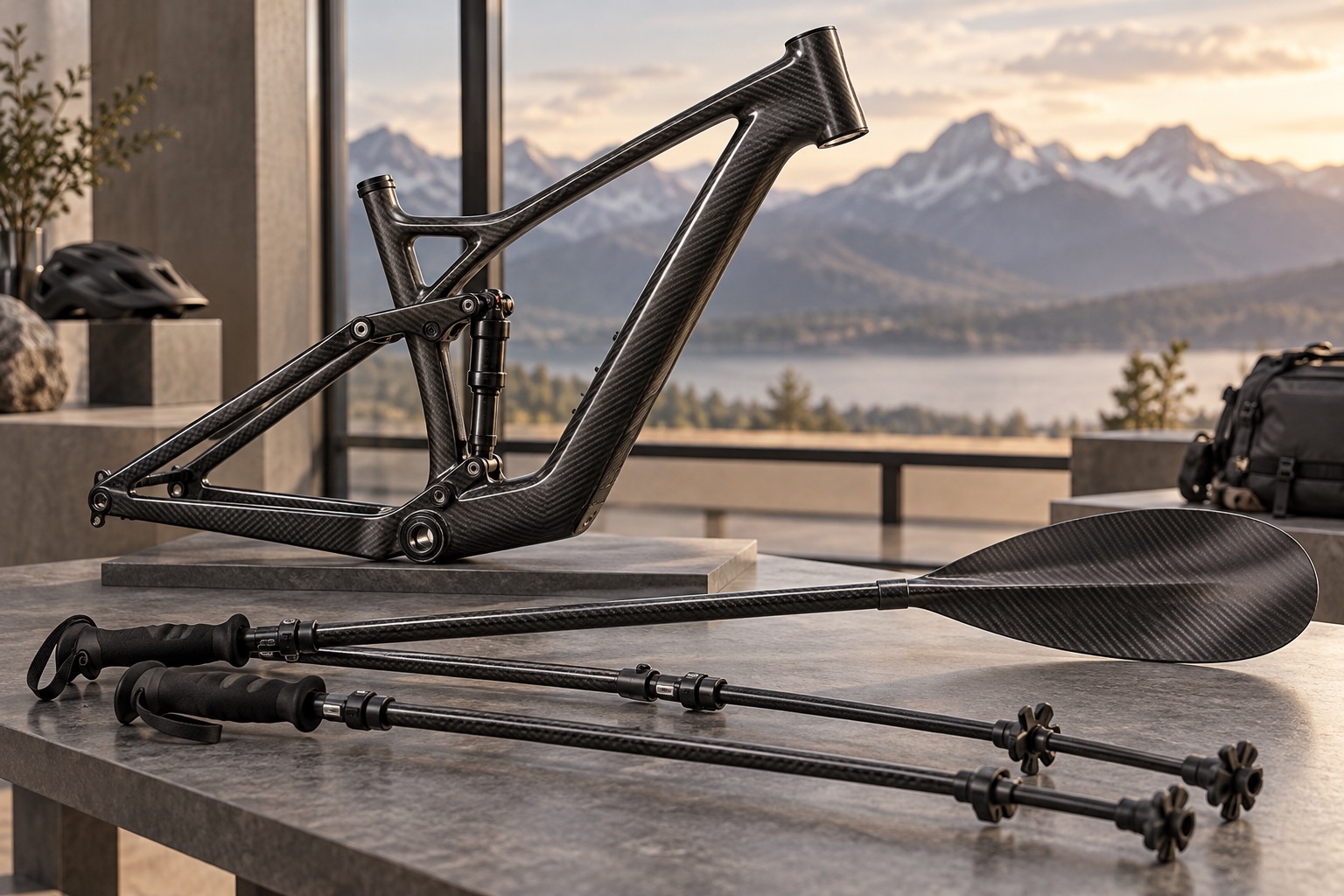 Outdoor carbon fiber applications, concept